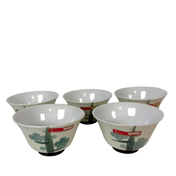 Shirokiya Matcha Tea Cup Bowls Set of 5 Ceramic Japanese Japan Rice Bowl - Picture 1 of 11